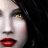 Static 48x48 pixel icon showing a close-up of a woman's face with red lips, dark hair, and yellow eye detail against black background.