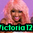 A four- shows a person with pink hair against a purple background, each displaying different text overlays and hand positions