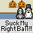 Animated pixel art sequence featuring two ghost-like figures with top hats, pumpkins, and changing props against a beige background.