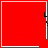 Four red square with white borders, each containing a black 'L' shape and vertical line; top-right has a heart symbol, bottom-right has a starburst symbol