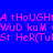 Pixelated pink text on solid blue background with repeated phrases and partial words in a static display.
