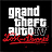 Pixelated logo with white text 'grand theft auto iv' on black background and red splatter effect below text.