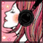 Pixelated image of a woman with pink hair wearing headphones, set against a pink background with white stars and text reading 'Music is LIFE' and 'Stores, TV, Cars, radios...' in pixel font.