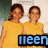 Two people in yellow sleeveless tops stand side-by-side with text overlays changing between frames.