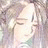 A 48x48 pixel buddy icon featuring a side-profile anime character with long light-colored hair and closed eyes on the left, paired with stylized text reading "Anime IM" above "COM" on a black background to the right.