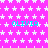 A static image with a bright pink background covered in white star patterns, featuring repeated cyan text "OLIVIA" in multiple