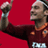 Static 48x48 pixel icon showing a soccer player in maroon jersey with orange accents against solid red background, arm raised in celebration gesture.