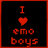 Two side-by-side pixel art frames of a buddy icon showing text and heart symbols with color variations between the left red frame and right gray frame.