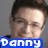 six identical pixelated headshots with blue text overlays reading "Danny Gokey is the next AmericaIdol" against a gray background