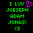 Green pixelated text on black background with pink heart symbol, showing two identical frames side-by-side.