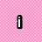 Pixelated text 'i love pink' on a pink pixelated background with a gray rectangular overlay.