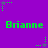Purple background with green text 'Brianne' repeated in two , surrounded by small green and gray star-like shapes