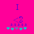Two identical pixel art icons on bright pink background with purple 'I' symbols, '<3' hearts, and turquoise/purple flower-like shapes.
