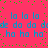A static image with a bright pink background, scattered green pixel dots, and blue text repeating 'la la la', 'de do do', and 'ha ha ha' in three