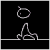 A stick figure icon with a circular head and simple limbs, shown in multiple poses against black backgrounds.