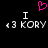 A static pixel art image with a black background, white text, and a pink heart symbol above the text.