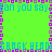 Pixelated green background with cyan text repeating 'can you say' and purple text repeating 'GROCK HEAD' in a pattern, bordered by alternating pink and gray squares