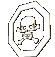 A set of octagonal and rounded-octagonal icons featuring a skull-and-crossbones symbol in various colors, with some showing motion effects.