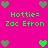 Pixelated pink background with green text and heart symbols, featuring repeated 'Hottie= Zac Efron' phrases in a