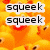 Six distinct pixelated images arranged in a , each with overlaid text on animal or abstract backgrounds
