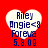 Four identical heart-shaped icons with blue text on a red background, each displaying 'Riley', 'Angie<8', 'Foreva', and '5.8.08' in pixelated font.