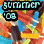 Pixelated icon with 'SUMMER' and '08' text over colorful striped background, showing animation change in lower-right corner.