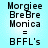 Two identical static images side-by-side showing pixelated text on a light blue background with white and black lettering.
