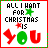 Two side-by-side animated Christmas-themed buddy icons with pixelated text and symbols, each framed by red-green borders.