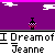 Pixel art animation of a character with pink hair and a pink dress, surrounded by pink smoke effects against a purple background with white clouds.