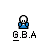 Pixelated icon shows blue-shirted figure with white head holding a screen displaying red 'E' on blue background with green grass, text 'G_BA' below.