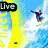 Six distinct pixelated scenes arranged in a , each with overlaid text labels and activity-specific imagery