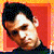 nine identical cartoon-style portraits with red backgrounds, orange borders, and repeated text 'joel' beneath each portrait