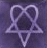 Static pixelated icon featuring a white pentagram symbol on a purple gradient background with visible dithering and anti-aliasing effects.