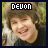 identical pixelated images showing a smiling person with brown hair and dark clothing, each labeled 'DEVON' at the top