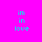 Pixelated cyan text 'in in love' on bright pink background with purple rectangular overlays shifting position across frames.