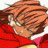 A 48x48 pixel buddy icon featuring a side-view anime character with brown hair and red clothing on the left, paired with "Anime IM" text in white pixelated font on black background on the right.