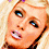 A 4-frame contact sheet of a pixelated animated icon featuring Paris Hilton's face and the text "Thats Hott" in various styles across frames.