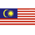 Static pixelated icon depicting a flag with blue field, yellow crescent and sun symbol on left, red and white horizontal stripes on right.