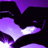 Purple and black pixelated background with white text reading 'Love<3' appearing on the right side.