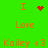 Green background with orange text and red pixel art symbols showing 'I Love Koiley <3' in two vertical with animated heart and starburst effects