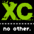 Static pixel art icon featuring large green 'XC' letters with a running stick figure on the left, separated by a gray dotted line from white text reading 'no other.' below.