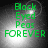 Green pixelated text 'Black Eyed Peas FOREVER' on a grayscale background with a bright central light effect.