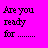 A 3x2 grid of six animated frames showing pixelated text on solid color backgrounds with varying text colors and styles.