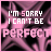 A 4x3 contact sheet of animated frames showing a pink and black starry background with pixelated text reading "I'M SORRY I CAN'T BE PERFECT" in varying states of animation.