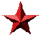 Red star-shaped icon rotates through multiple angles against gray background, displaying 3D polygonal rendering with visible pixelation.