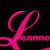 A split-screen icon with a black left background and white right background, featuring pink cursive script and pixelated text.