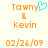 Pixelated orange text and a cyan heart symbol on a light background, with two identical static frames showing the same content.