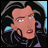 A 48x48 pixel buddy icon featuring a cartoon character with long dark hair and purple clothing on the left, next to stylized text reading "Anime IM" and "com" on a black background.