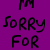 A split-screen animated contact sheet showing two frames of a pixelated text-based icon with purple and black backgrounds.