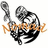 Pixelated icon shows a black-and-white cartoon character with a large head, wide eyes, and a small mouth, holding a microphone, with orange text below.